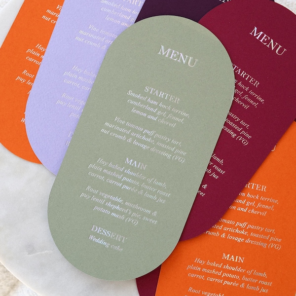 MENU DE MARIAGE en relief avec feuille d'or, carte de menu personnalisée pour le dîner, impression typographique en or, menu minimaliste, menu de mariage de luxe avec impression d'aluminium