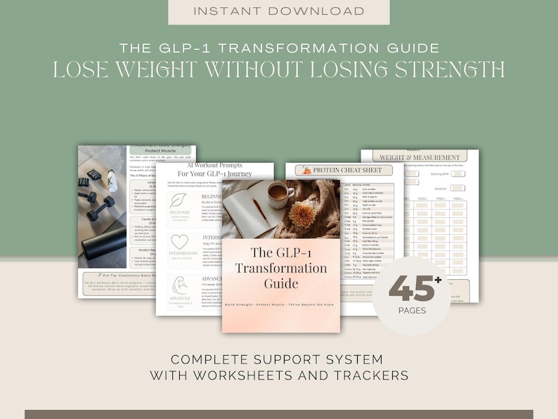 GLP-1 Transformation Guide | Ozempic Wegovy Mounjaro Muscle Loss Plan ...