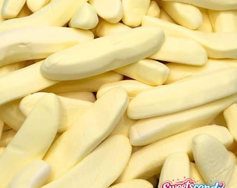 Caramelle svedesi in schiuma al gusto di banana – Dolciumi scandinavi morbidi al gusto di banana – Dolcetti senza glutine
