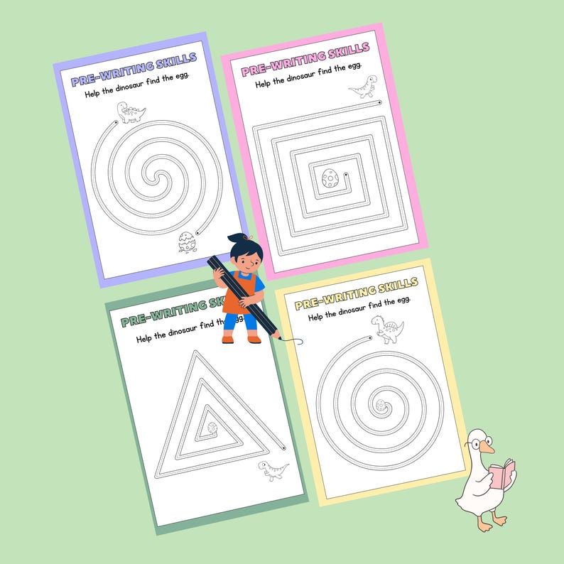 Tracing Worksheets for Kids, Preschool Fine Motor Skills, Printable PDF ...