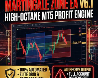 Martingale Zone EA v6.1 MT5 Forex Trading Bot (Digital Download)