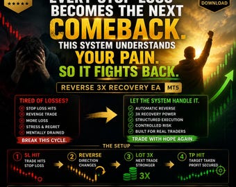 Reverse Recovery EA MT5 | Automated Forex XAU Expert Advisor (Digital Download)