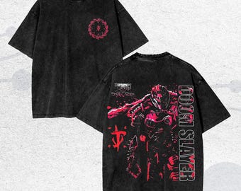 Vintage gewassen Cyber Knight Inferno Armor-T-shirt, illustratie donkere krijger, gamecadeau voor fan