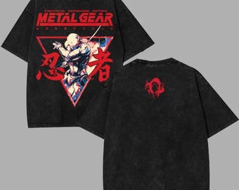 Vintage Acid Wash Gamer Shirts,Metal Gear, Gift For Him, Gift For Her