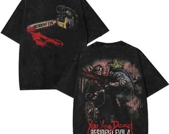Vintage Washed Horror Survival Game Fan Shirt, The Chainsaw You Are Dead Shirt For Gamer