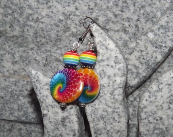 Rainbow Pride Vortex Earrings