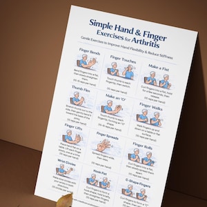 Hand and Finger Exercises for Arthritis | Printable PDF | Gentle Hand ...