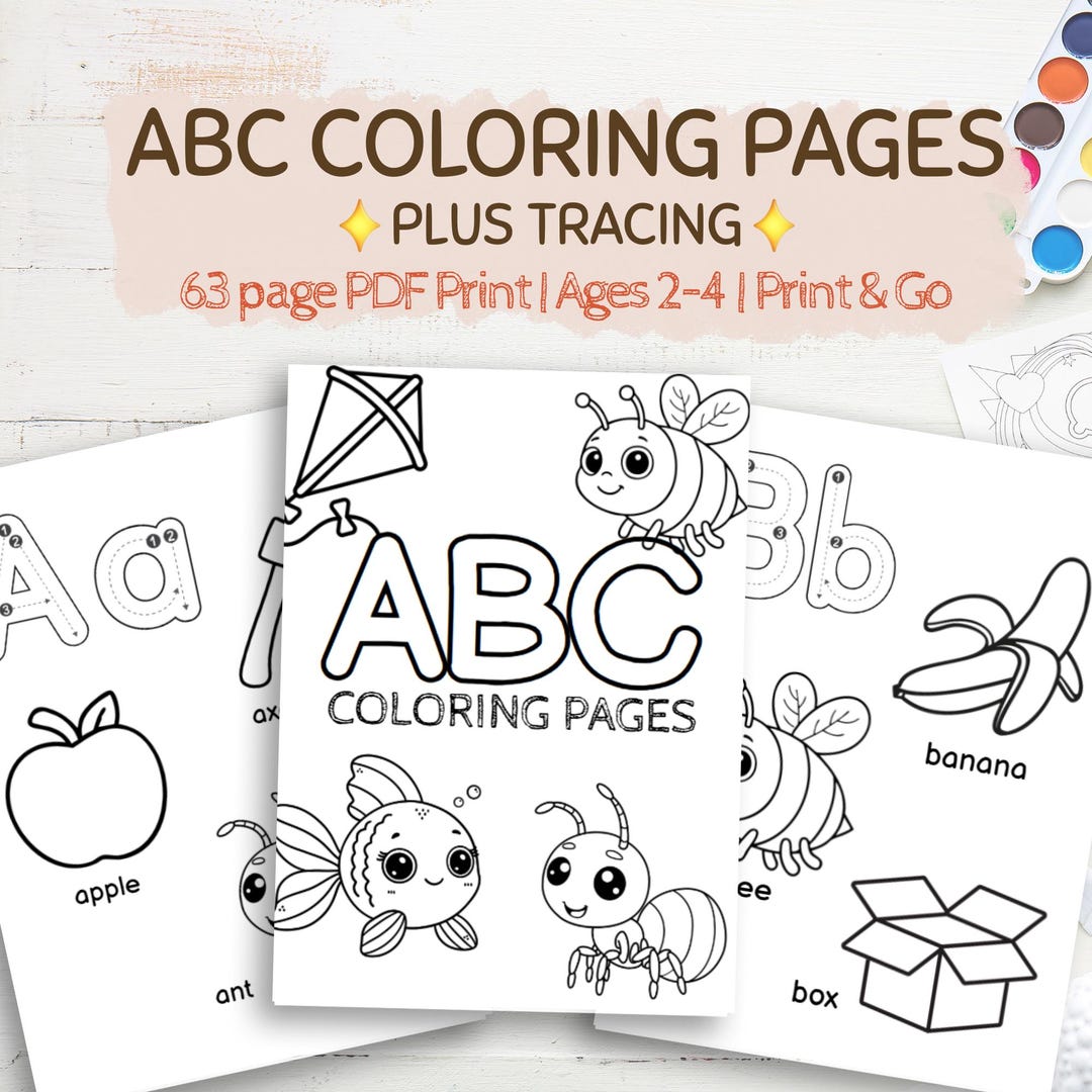 ABC Coloring Pages for Preschool and Toddlers | Alphabet Coloring ...