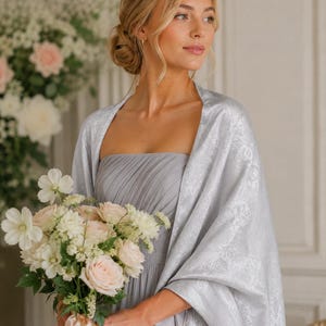 shawl for dress wedding guest Elegant Sleeveless Satin Wraps With Pure Color, Champagne Light and Floaty texture Wedding Guest Shawl - Etsy