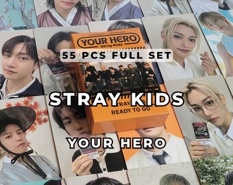 Stray Kids Your Hero Lomo Photocard Set 55pcs | SKZ Kpop Photo Cards | STAY Gift