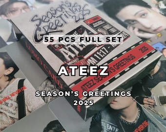 ATEEZ Season's Greetings 2025 Lomo Photocard Set 55pcs | Kpop Photo Cards | ATINY Gift