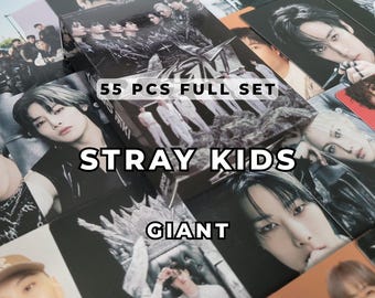 Stray Kids GIANT Lomo Photocard Set 55pcs | SKZ Kpop Photo Cards | STAY Gift