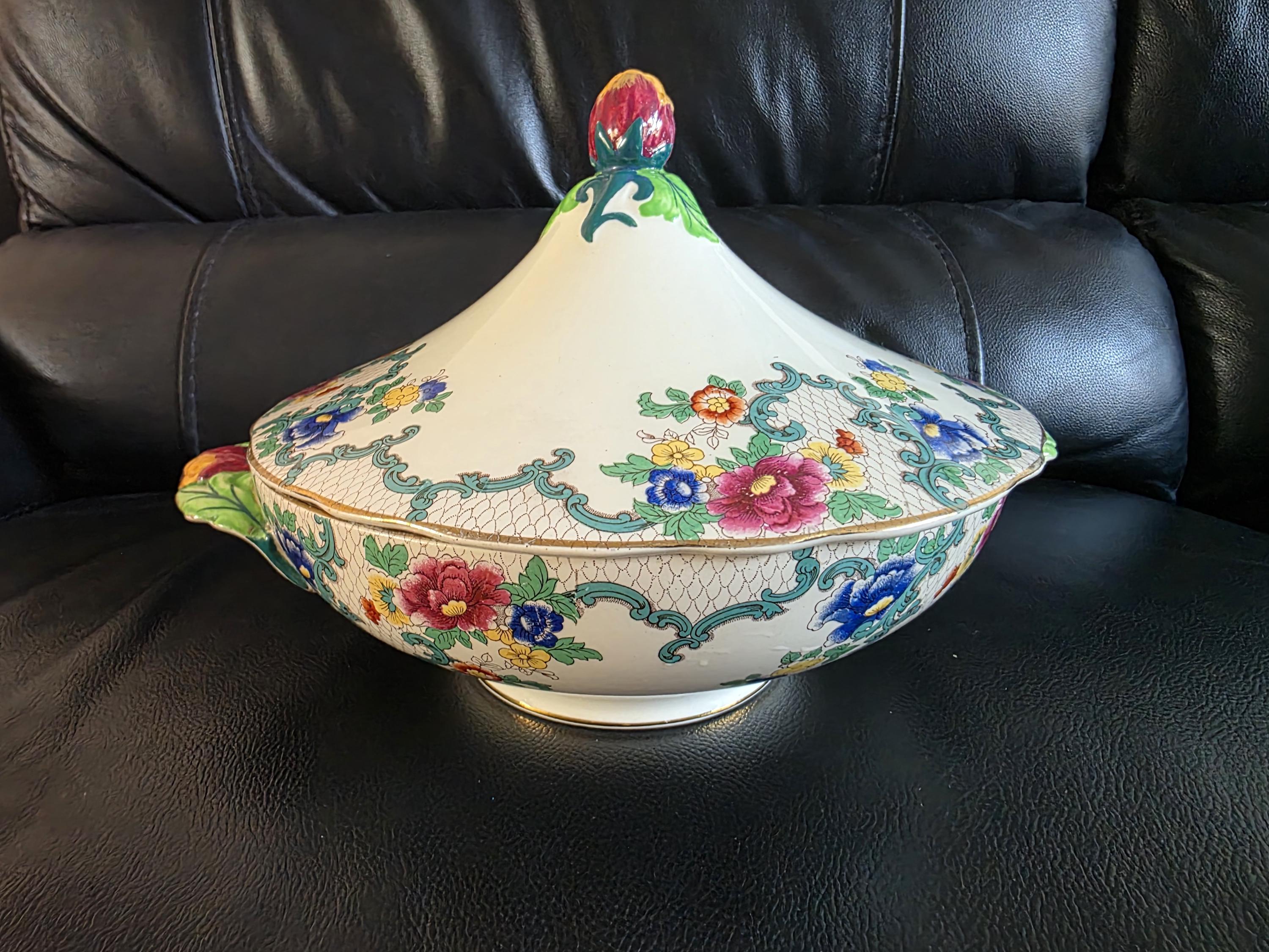 2789 ロイヤルコールドン  Cauldon 花鳥　茶壺 Royal Cauldon Teapot - Etsy
