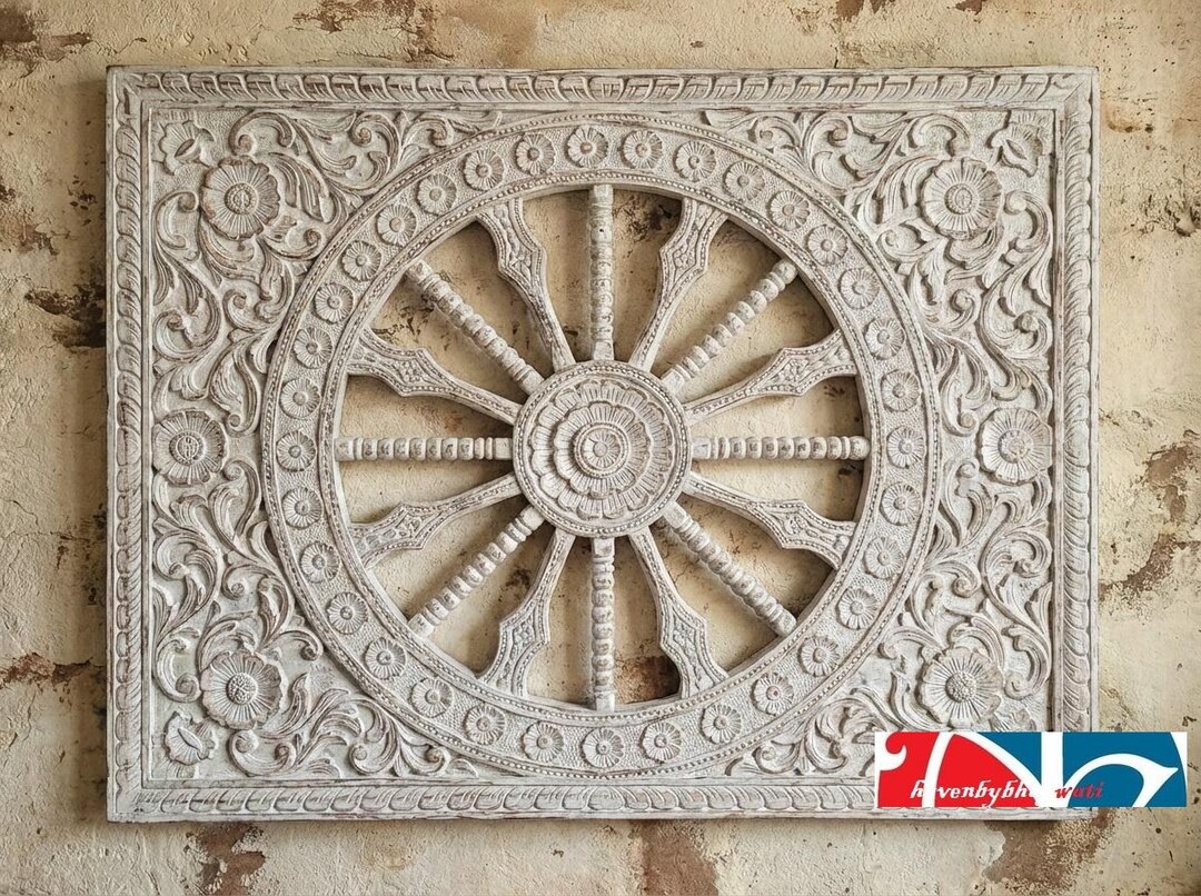 Wooden Carved Wall Panel | Rajasthani Hand Carved Wall Art | Solid Wood ...