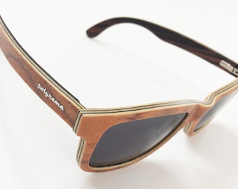 Polyrama Cork Wood gepolariseerde zonnebril