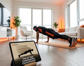 21-Day Calisthenics Commitment |30-Minute Bodyweight Workout Plan | No Gym Home Fitness  Build Consistency & Strength  Digital Fitness Ebook