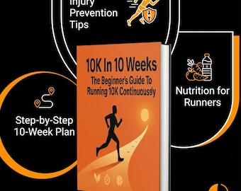 Programme de course à pied 10 km en 10 semaines | Programme d'entraînement 10 km pour débutants | Courez 10 km sans marcher | Guide du canapé au 10K | Ebook numérique sur la course à pied