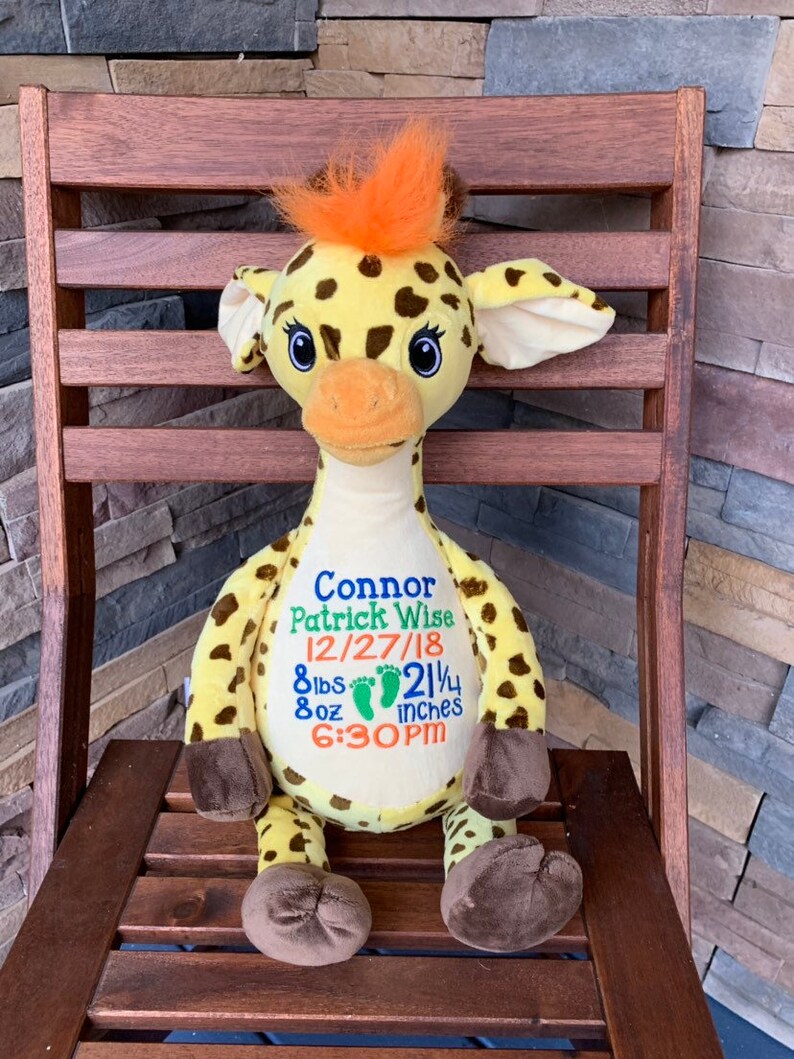 stuffed animal with personalized song