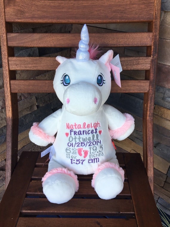 birth stat stuffed animals