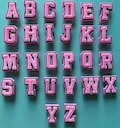 Pink Alphabet Croc Charms product logo
