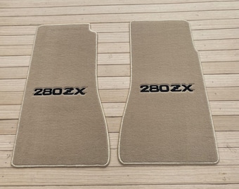 ダットサン 280 ZX ベロアフロアマット マット カーペット ブラック 2