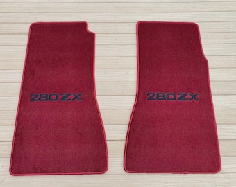 ダットサン 280 ZX ベロアフロアマット マット カーペット ブラック 2