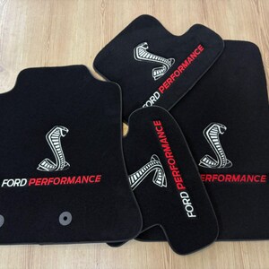 Unbranded Black Velour Floor Mats – For Ford Focus – Waterproof Carpet Liners (4-Piece)