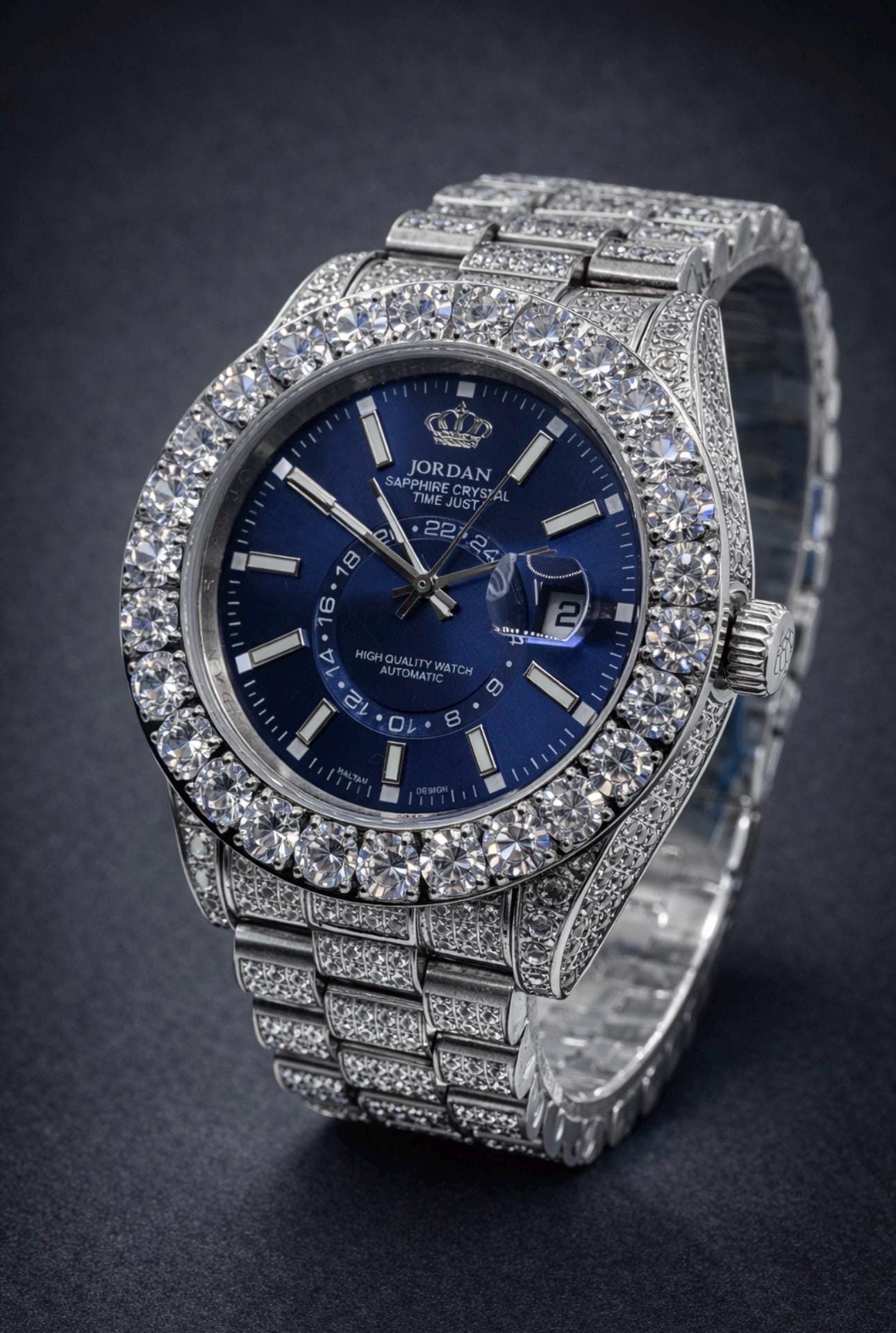 Automatic Iced Out Watch - Etsy