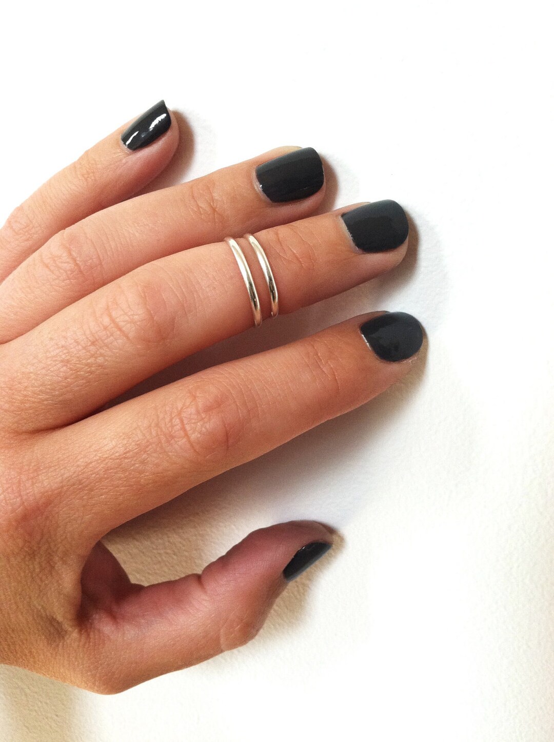 1 Silver Above the Knuckle Ring-Sterling Silver Midi Ring, Stacking ring, Silver Ring in any size