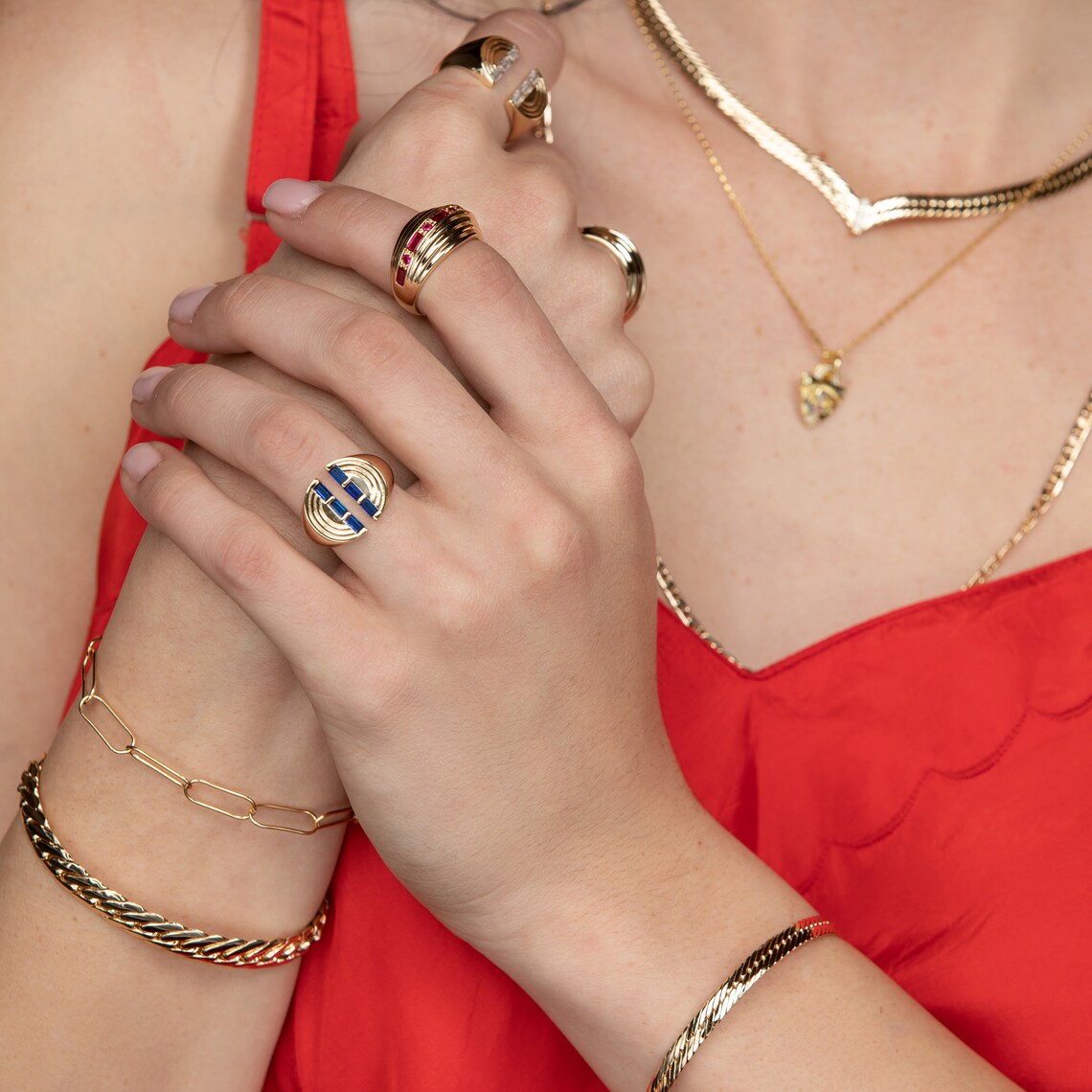 Thick Herringbone Chain Bracelet Gold Chain Cuff Bracelet Etsy