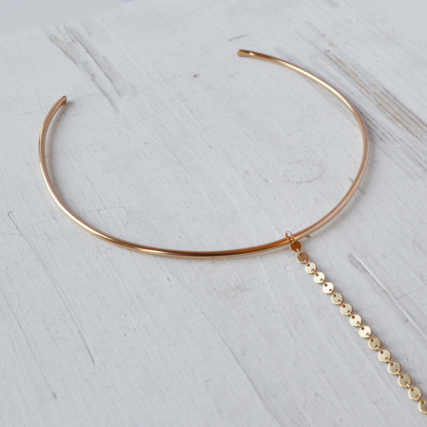 Gold Lariat Choker Lariat Necklace Gold Filled Y Necklace Etsy