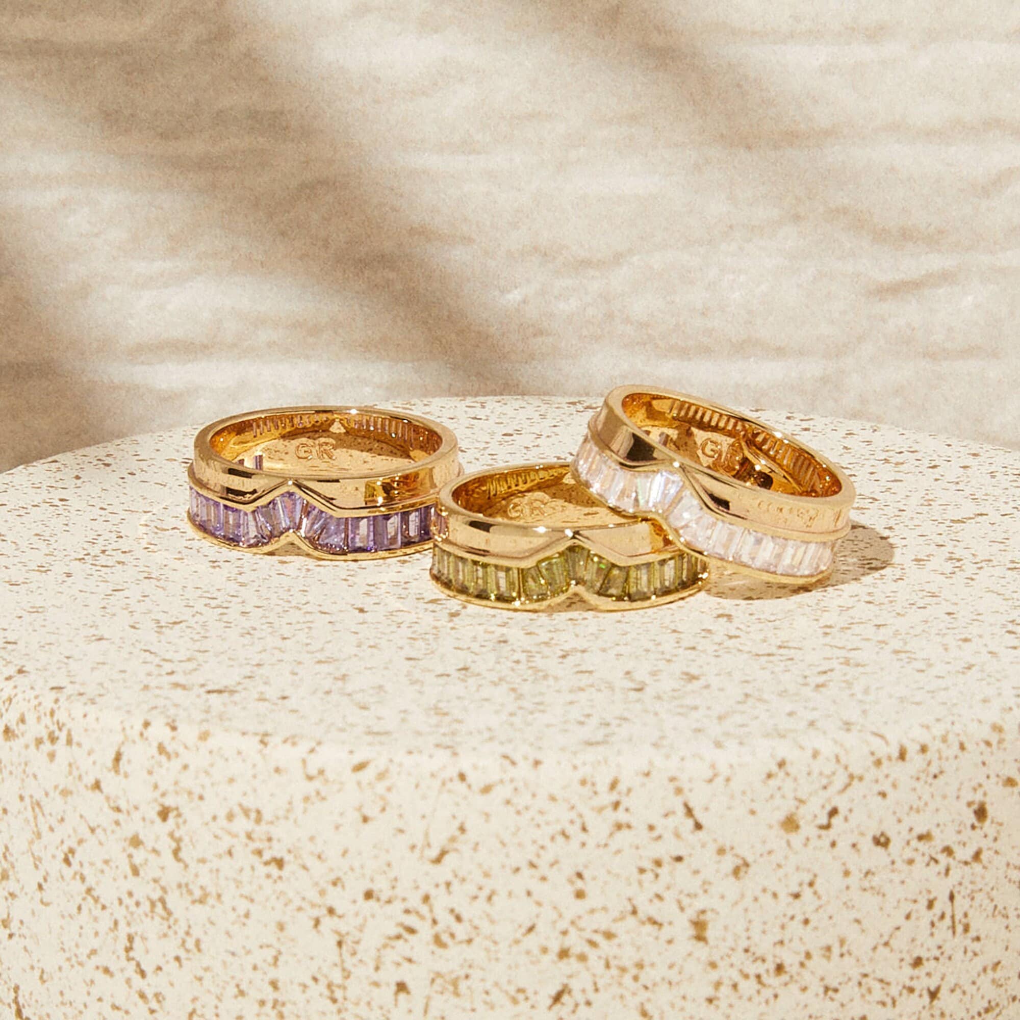 指輪・リング Combination Gold/Brass Square Wide Silver Cigar Band / Ring Cigar Band Ring | Gabriela Artigas + CO