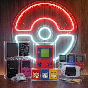 Customizable Magnetic Storage Box for Portable Consoles, Acrylic Magnetic Display Case, Game Boy Advance DS Retro Gaming Protection