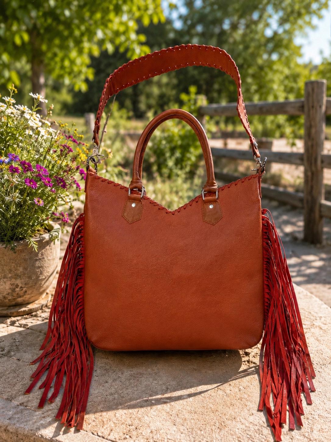 Western Rug Purses Rustic Western Fringe Cowhide Purse - Etsy