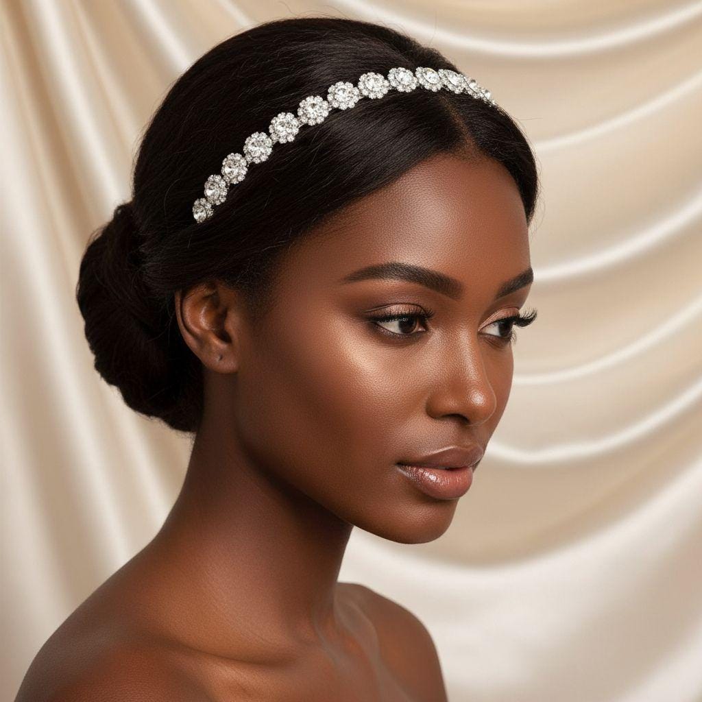 Cerchietto Fiori Capelli Sposa Matrimonio Fascia Floreale Fasce
