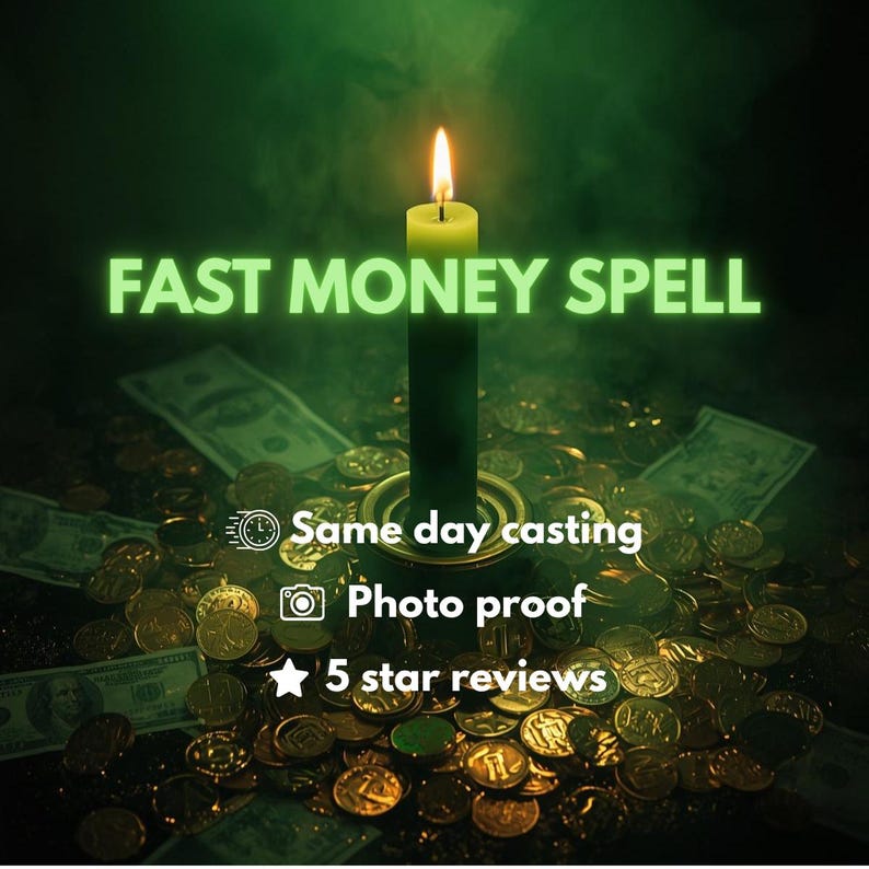 Money Spell - Same Day Wealth Ritual | Attract Rapid Financial Flow, Prosperity & Abundance Reading image 1