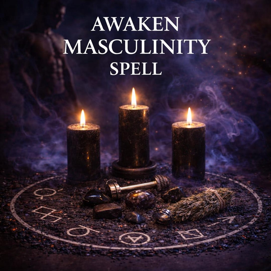 AWAKEN MASCULINITY SPELL - Embody Real Strength, Muscle Gains & Alpha ...