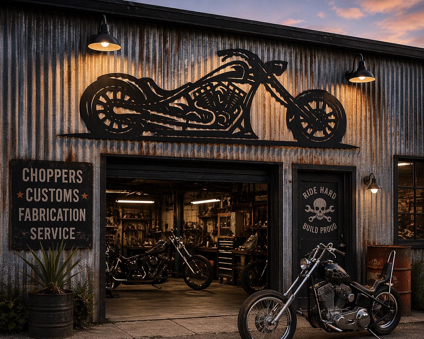 Custom Chopper Motorcycle DXF | CNC Plasma Cut File | Svg Png Pdf ...
