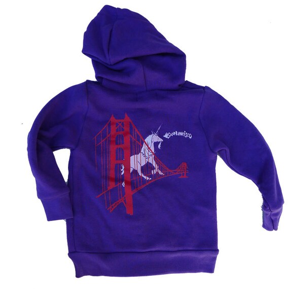 Toddle Purple Unicorn Zip Hoodie UK