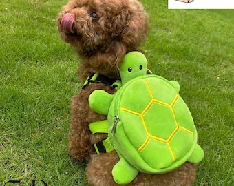 Mochila portaperros estilo tortuga, ligera y transpirable, ideal para viajes.
