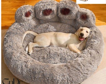 Soft Plush Dog Bed for Small Medium and Large Dogs, Cozy Indoor Pet Bed