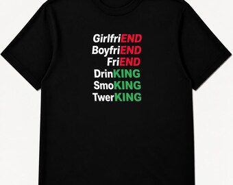 DRINKING SMOKING TWERKING - Funny  T-shirt