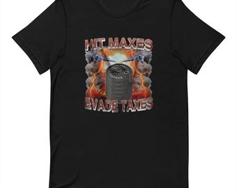 Hit Maxes Evade Taxes - Funny T-shirt