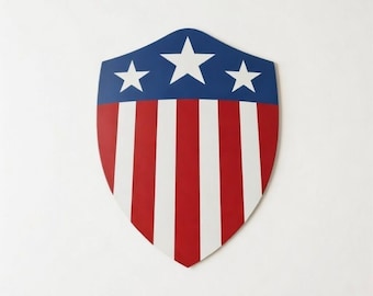 WW2 Style Superhero Shield – Handcrafted Reinforced Steel Hero Shield for Cosplay, LARP & Display