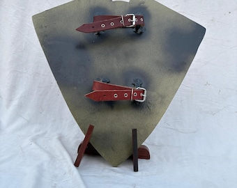 Replica supersoldaatschild | Handgemaakt metalen schild | Held-cosplayrekwisiet | Aangepast pantsercadeau