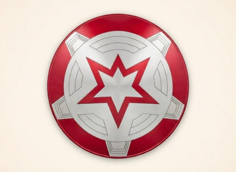 Captain America Shield 24 Inch Steel Replica for Cosplay, LARP, Wall Display image 2