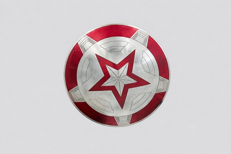 Captain America Shield 24 Inch Steel Replica for Cosplay, LARP, Wall Display image 4