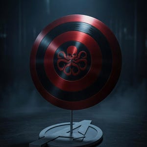 Hydra Captain Shield Metal Replica | 24 Inch steel Cosplay & Display Prop image 5