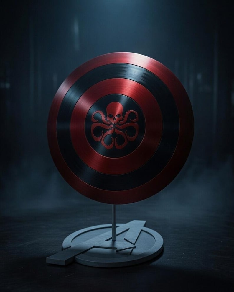 Hydra Captain Shield Metal Replica | 24 Inch steel Cosplay & Display Prop image 5