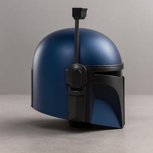 Mandalorian Style Helmet | Sci-Fi Cosplay Armor | Bounty Hunter Inspired Helmet | Space Warrior Prop | Mando Look image 4